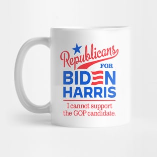 Republicans For Biden, I can't support the GOP candidate Mug